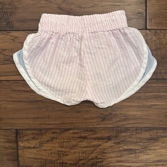 Color Works/Funtasia Too Pink Seersucker Athletic Shorts 2T - Picture 4 of 5